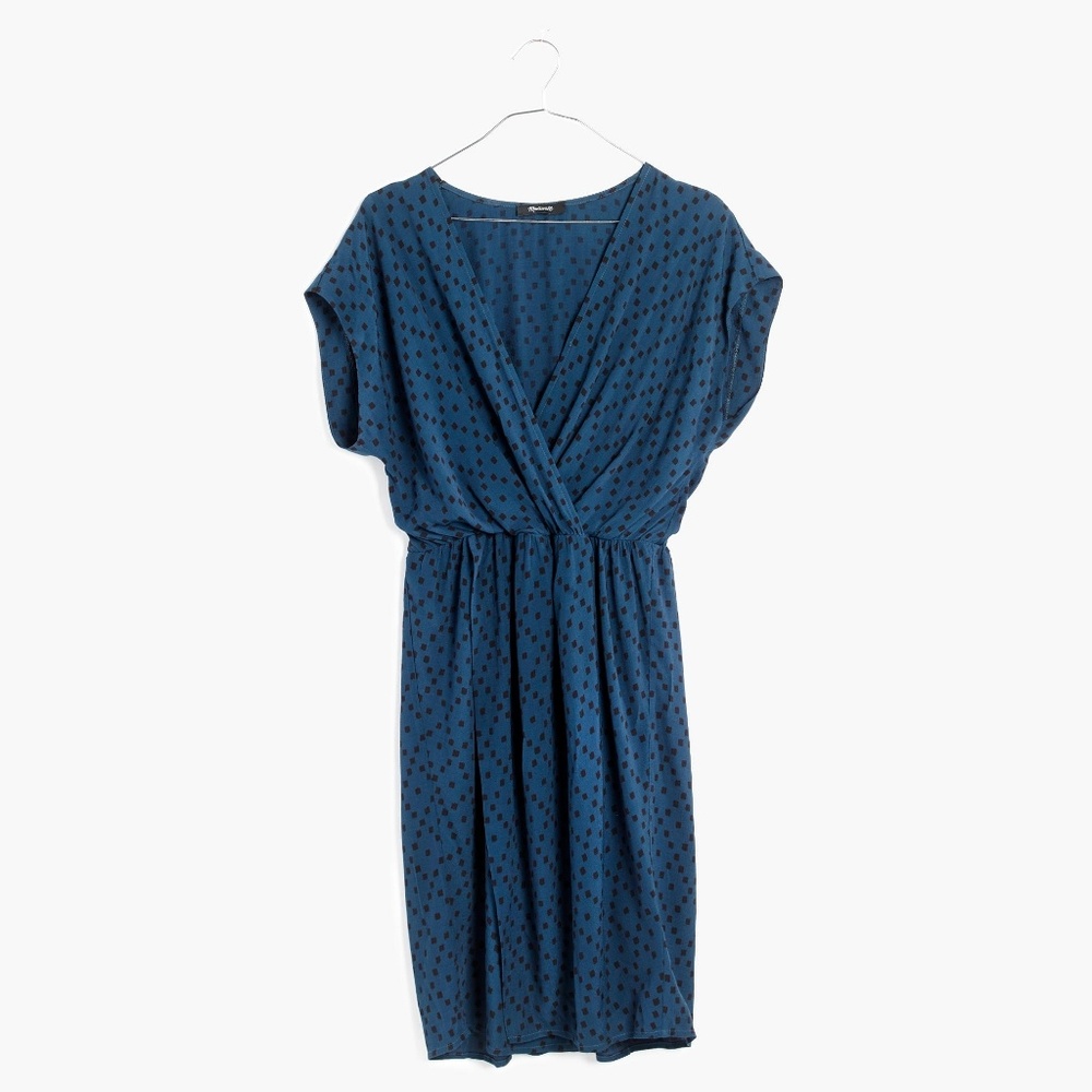 Blue Madewell Wrap Dress